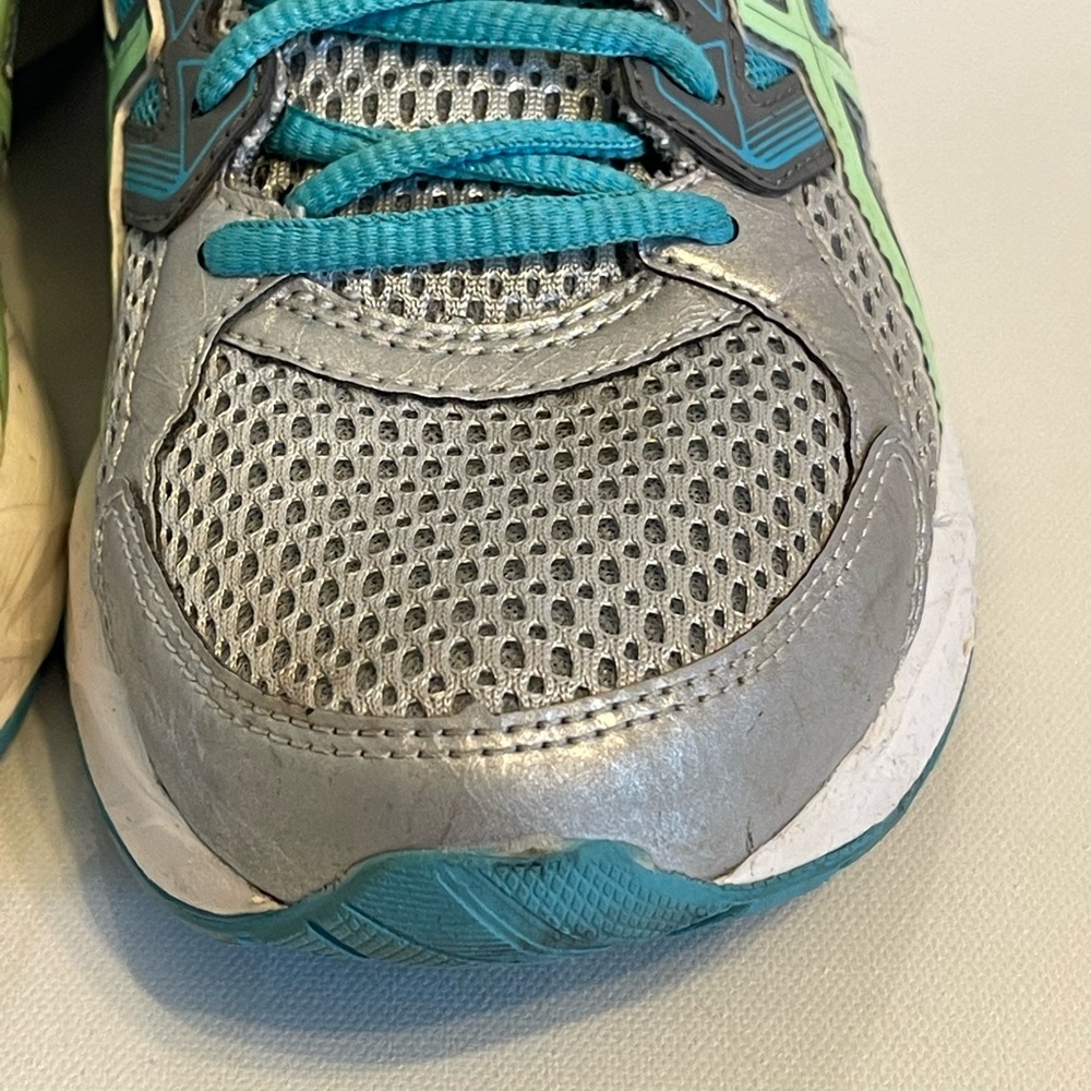 ASICS Gel Contend 3 Athletic Running Shoe Womens Size 7.5 T5F9N Gray Blue Green - Picture 5 of 8